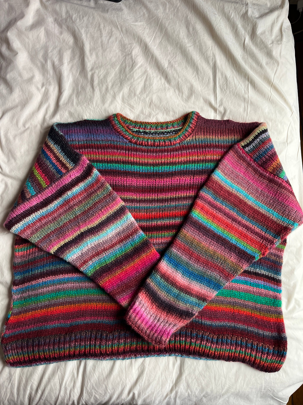 Pull en laine à rayure