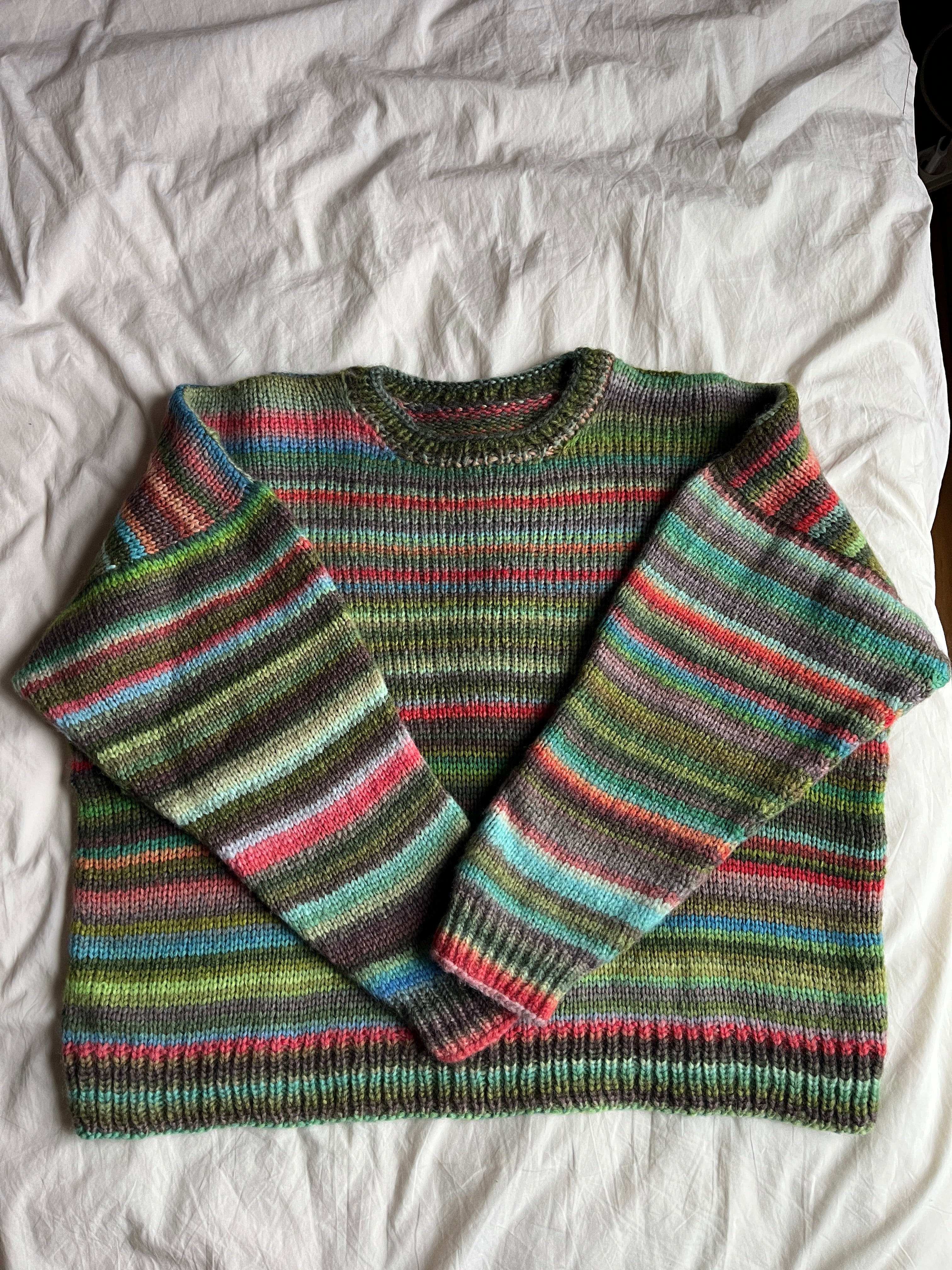 Pull en laine à rayure