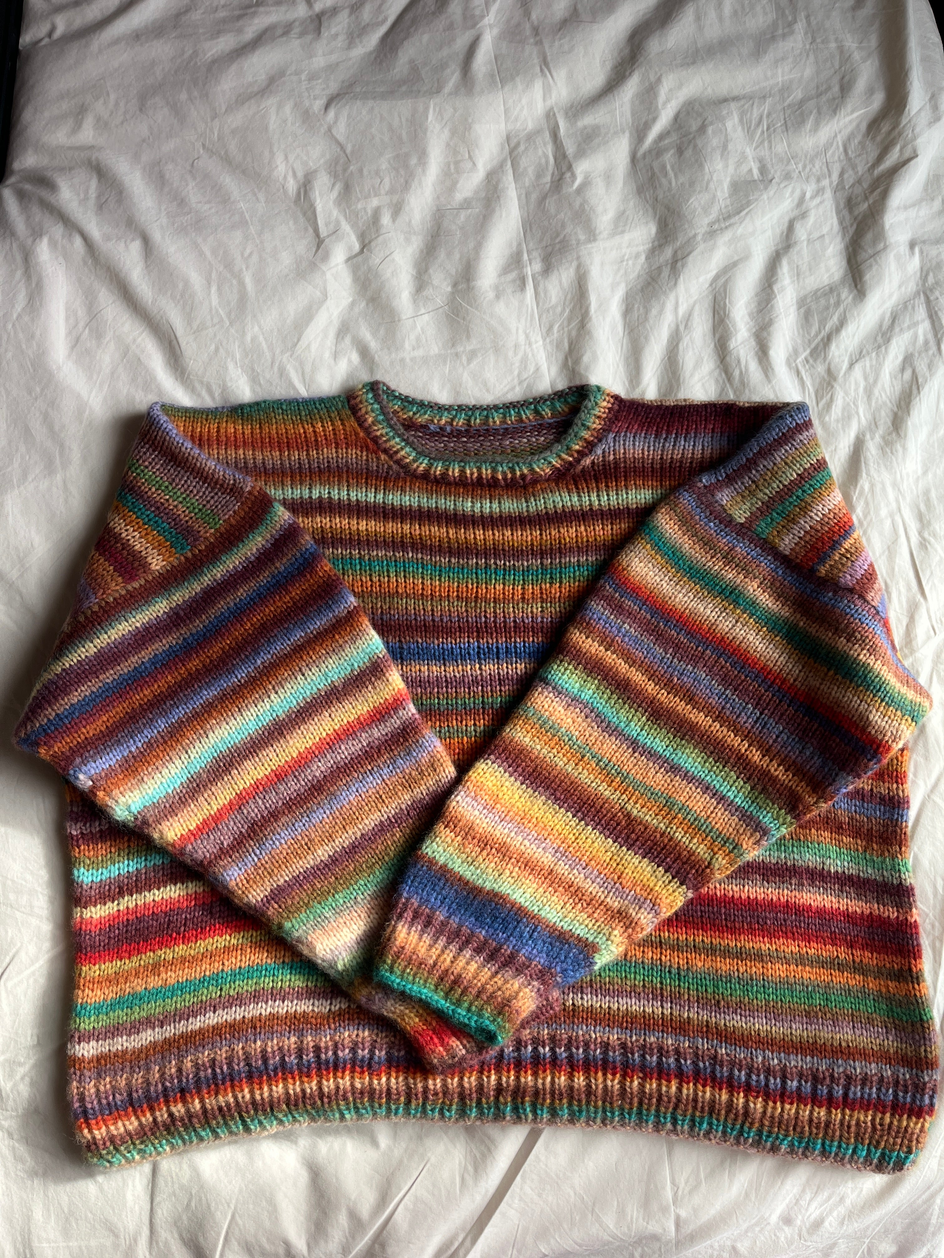 Pull en laine à rayure