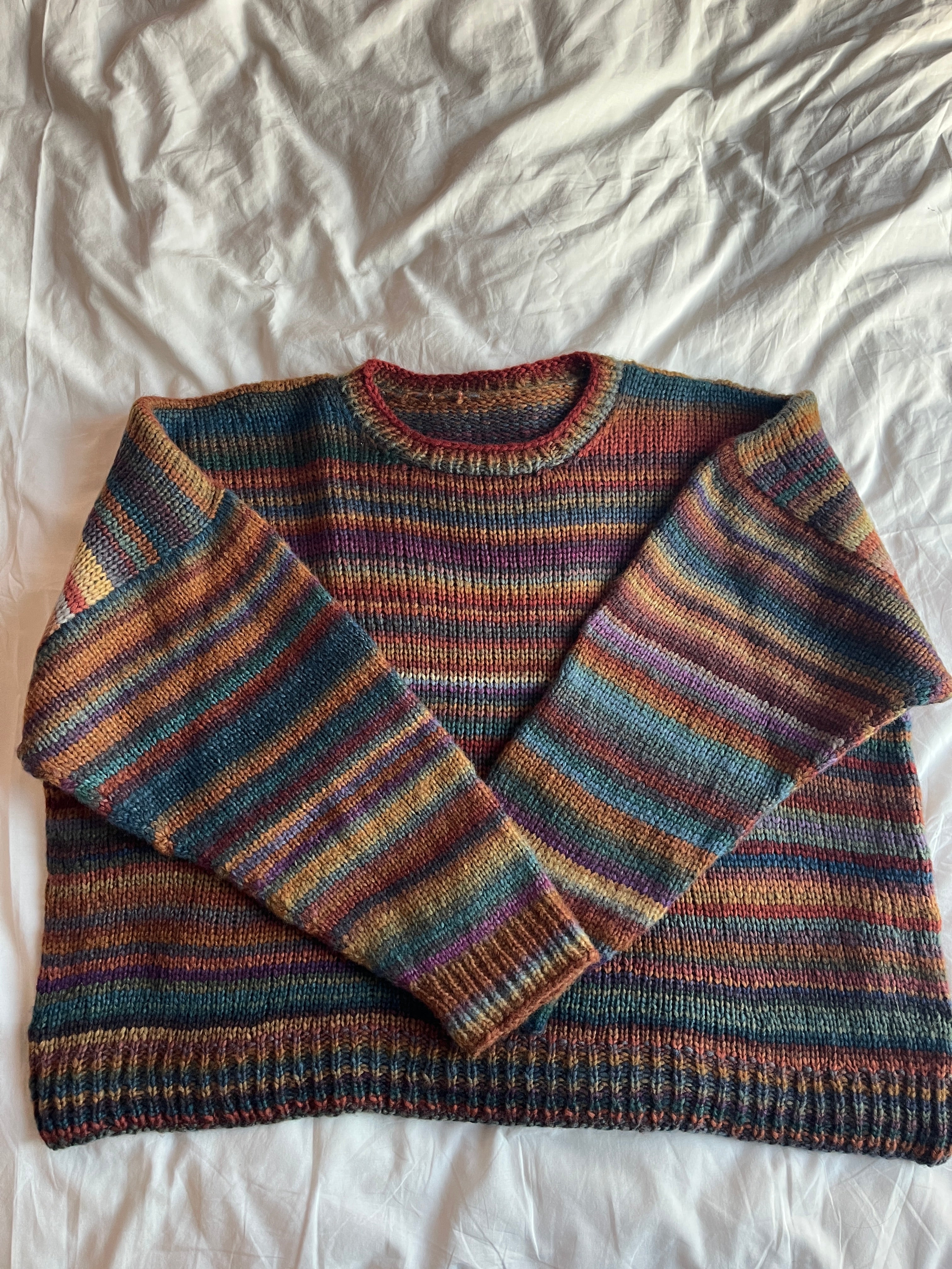 Pull en laine à rayure