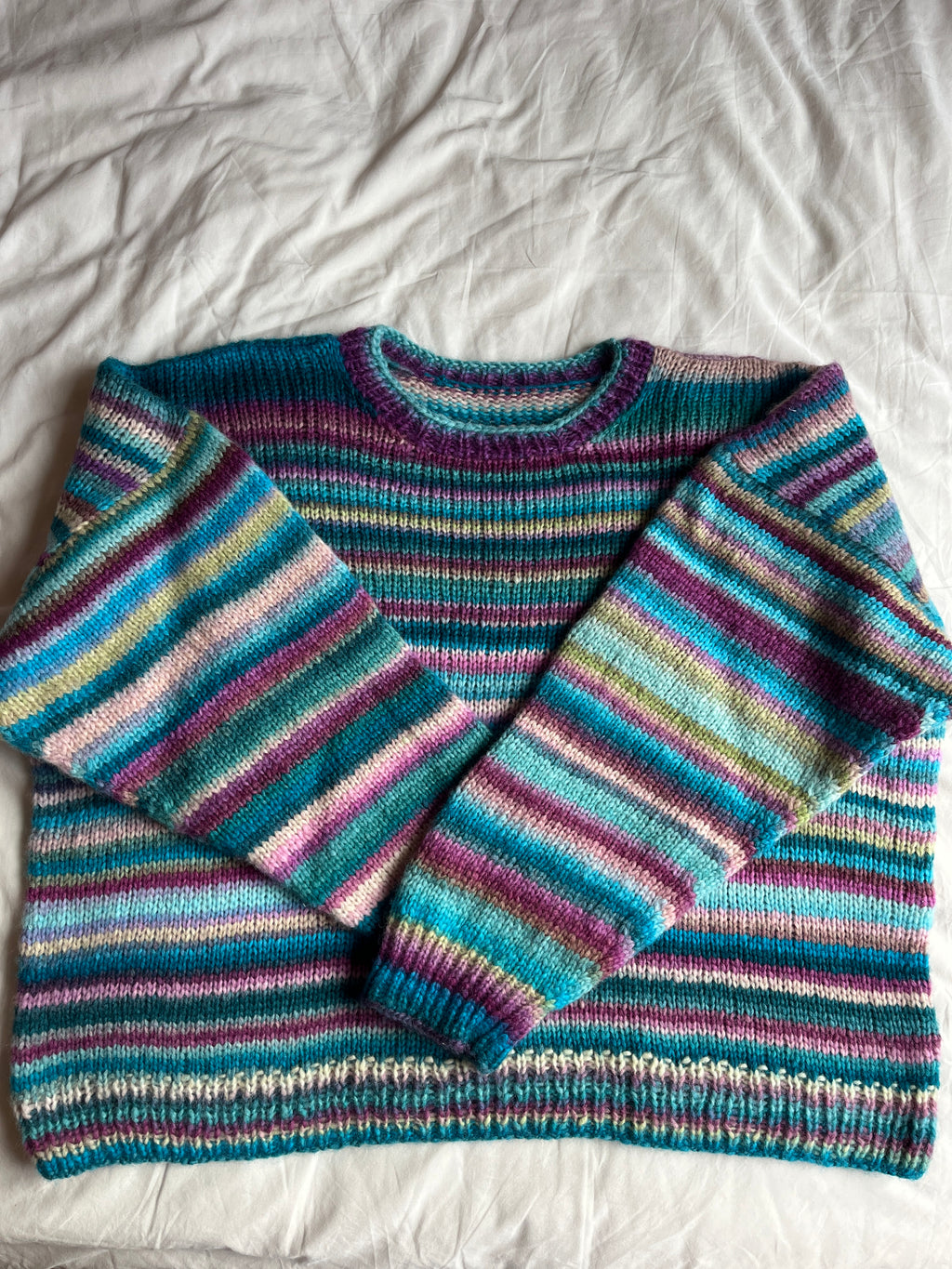 Pull en laine à rayure