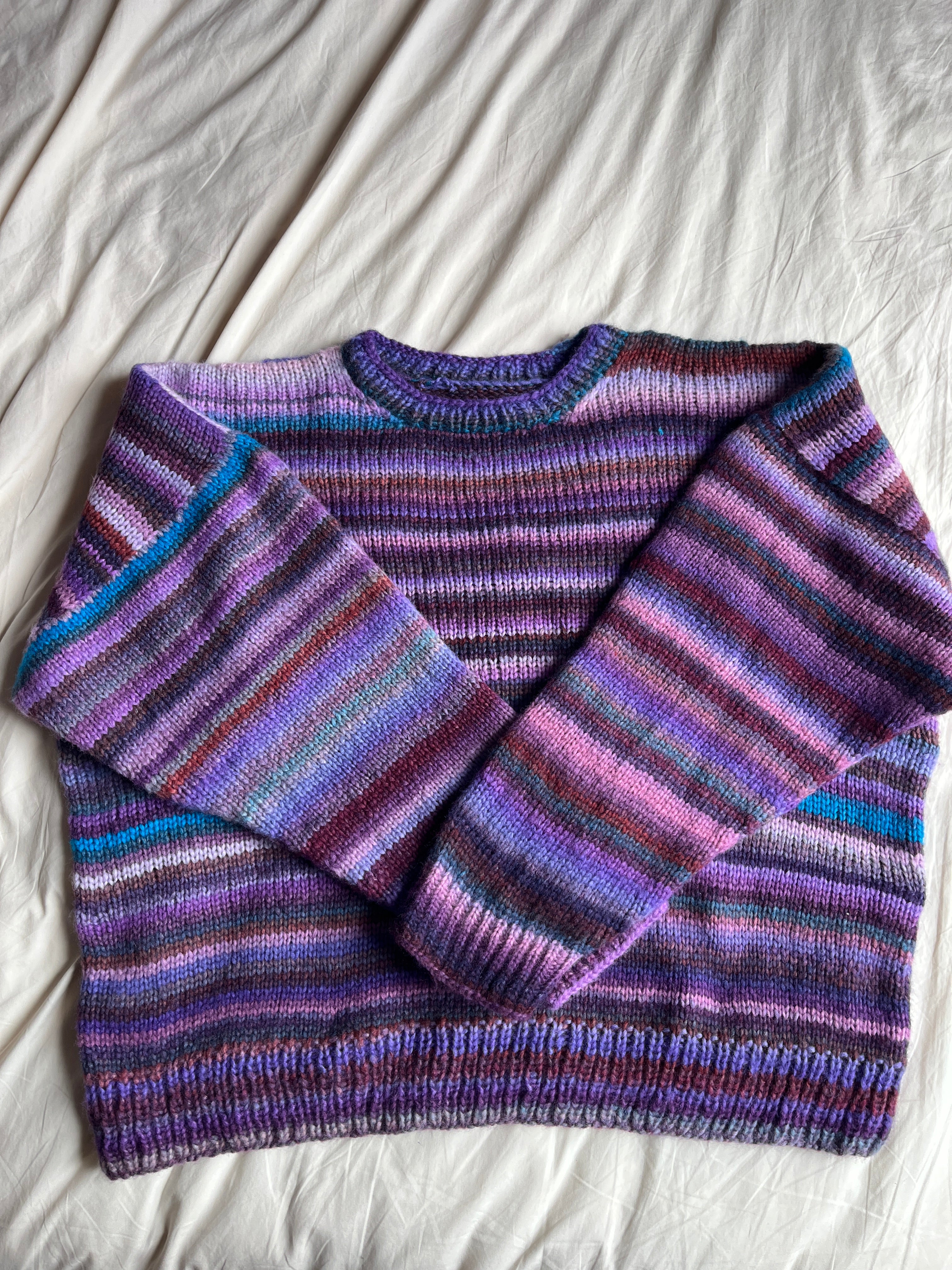 Pull en laine à rayure
