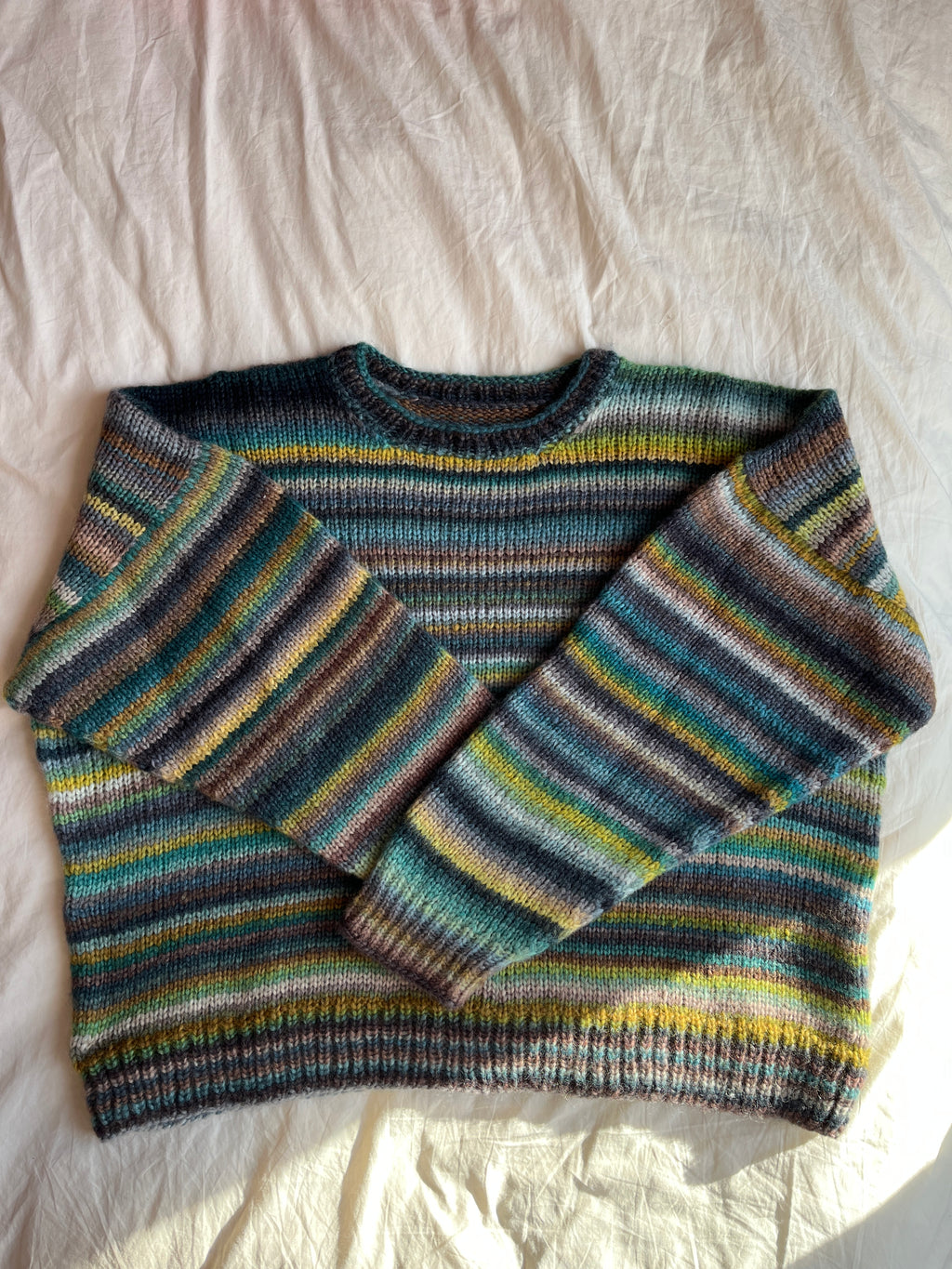 Pull en laine à rayure