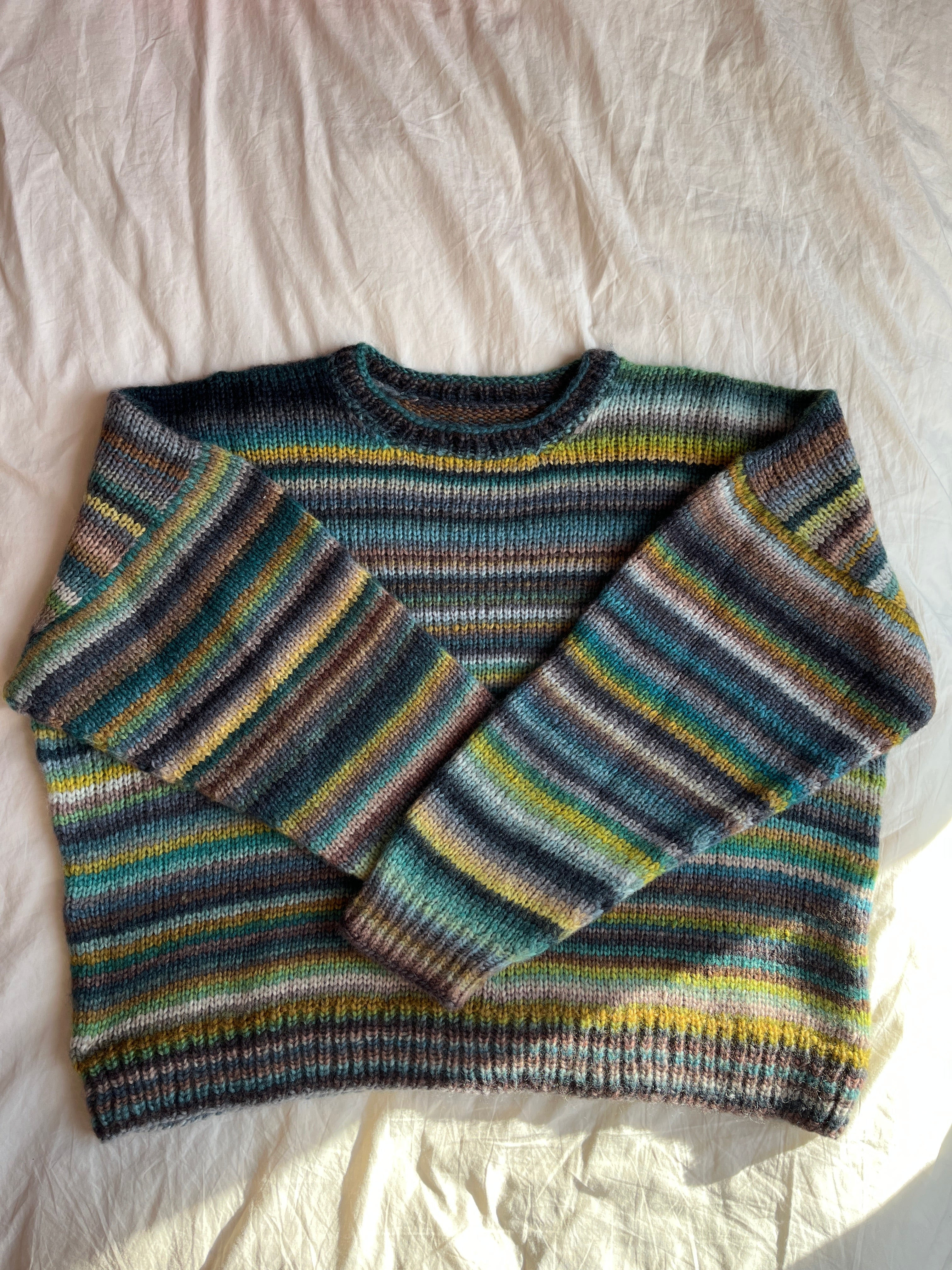 Pull en laine à rayure
