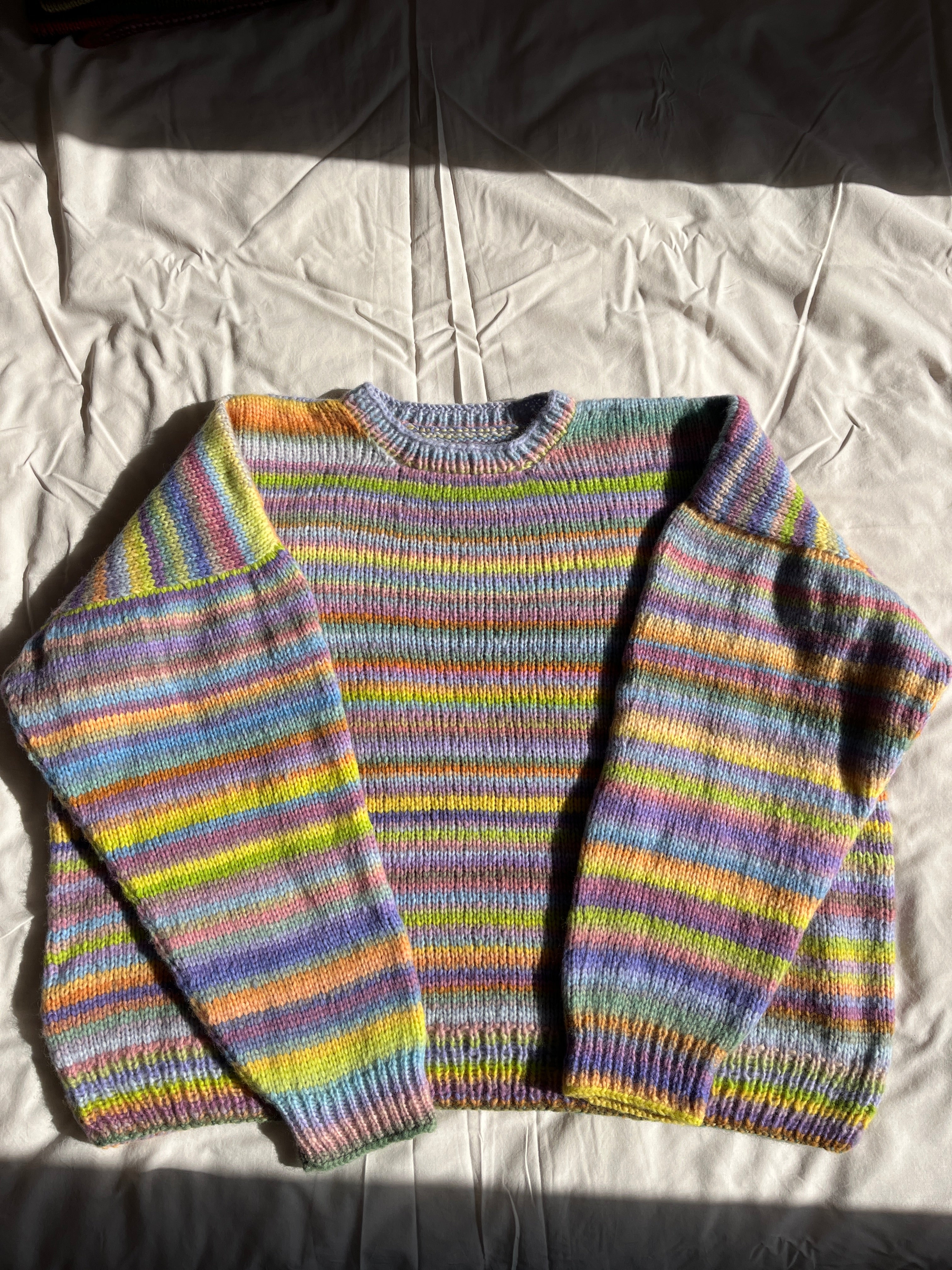 Pull en laine à rayure