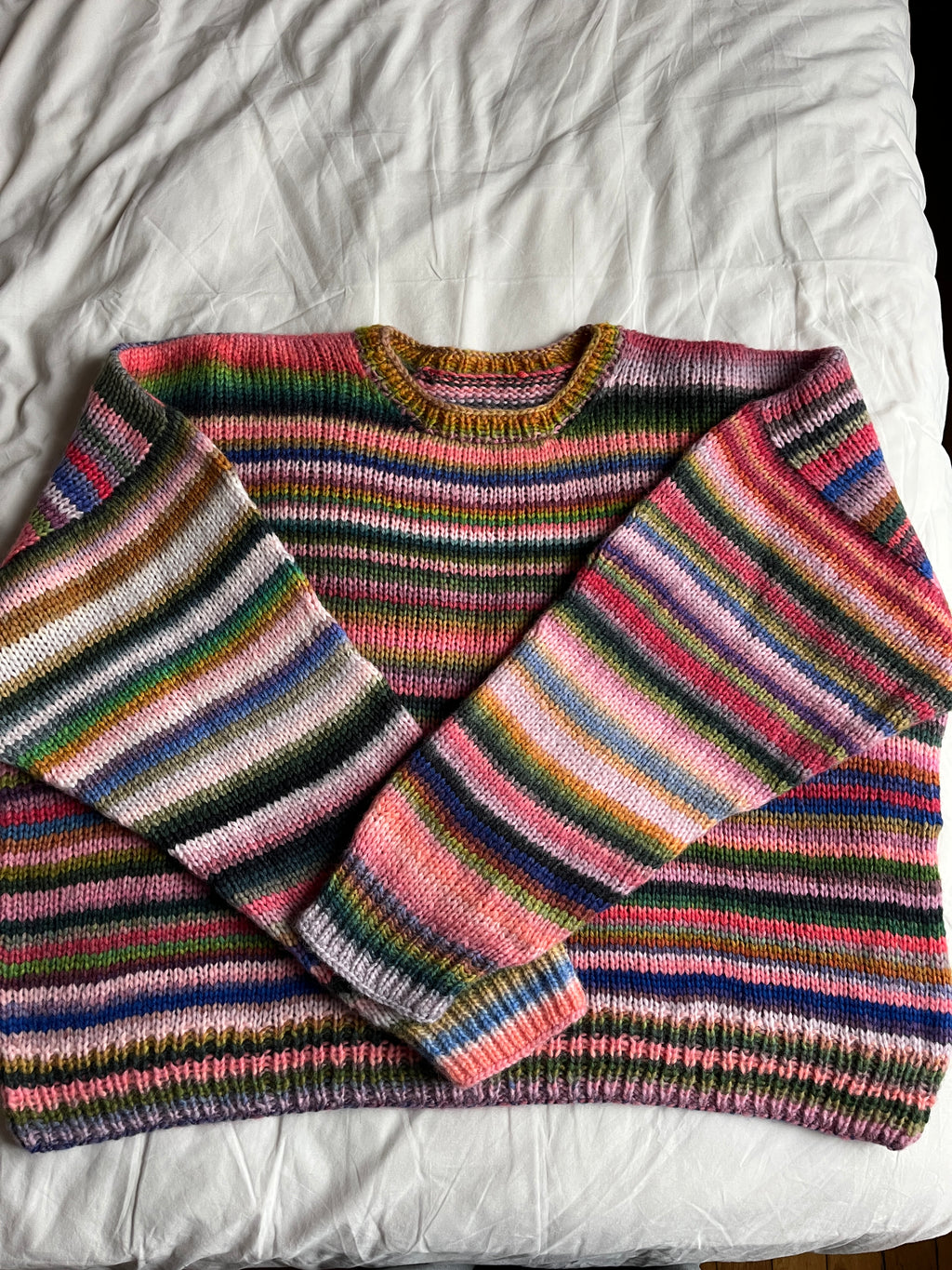Pull en laine à rayure