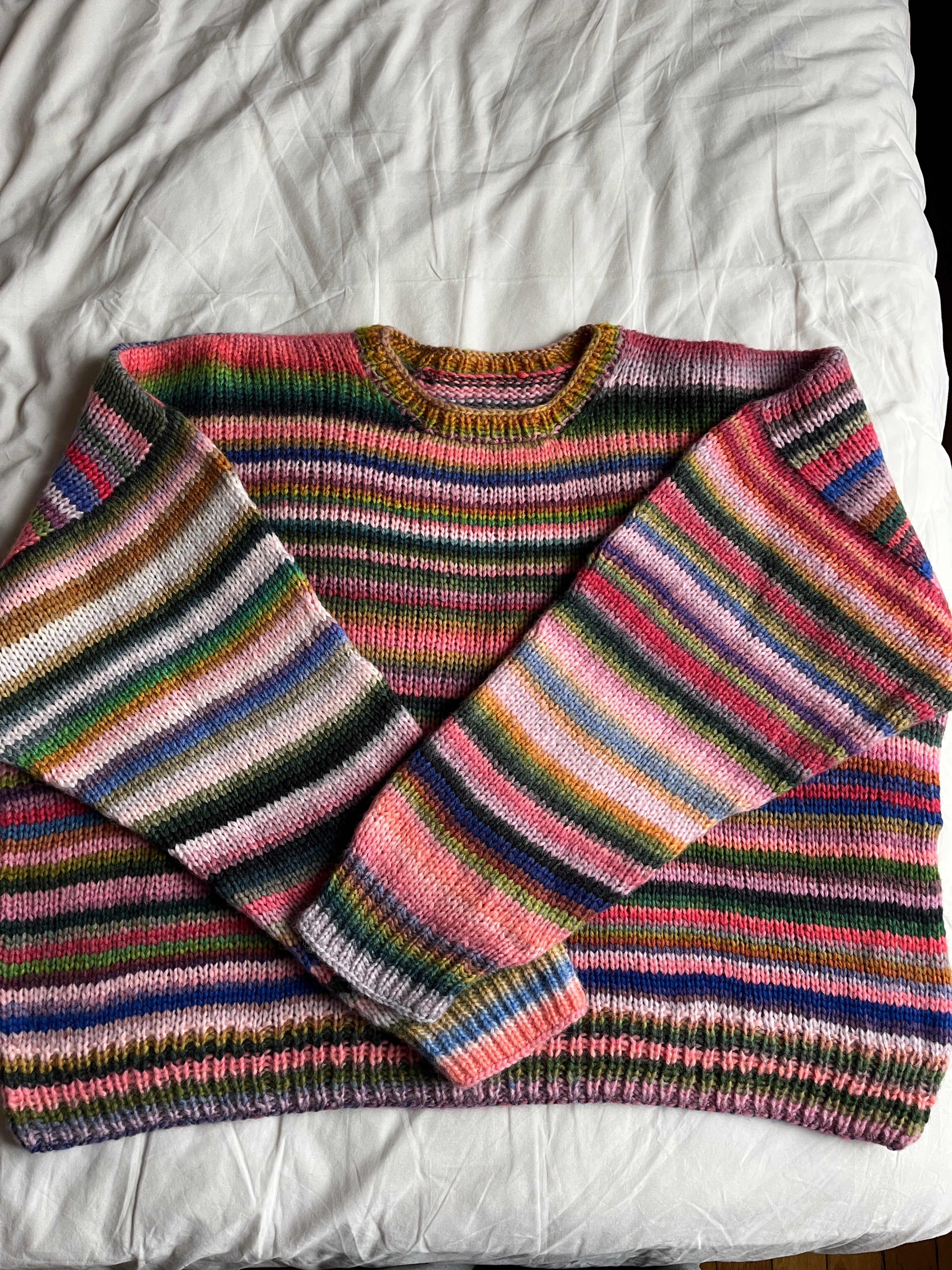 Pull en laine à rayure