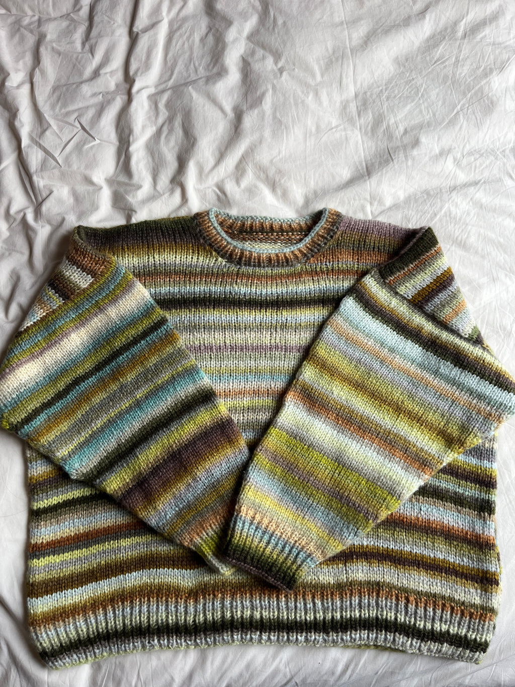 Pull en laine à rayure
