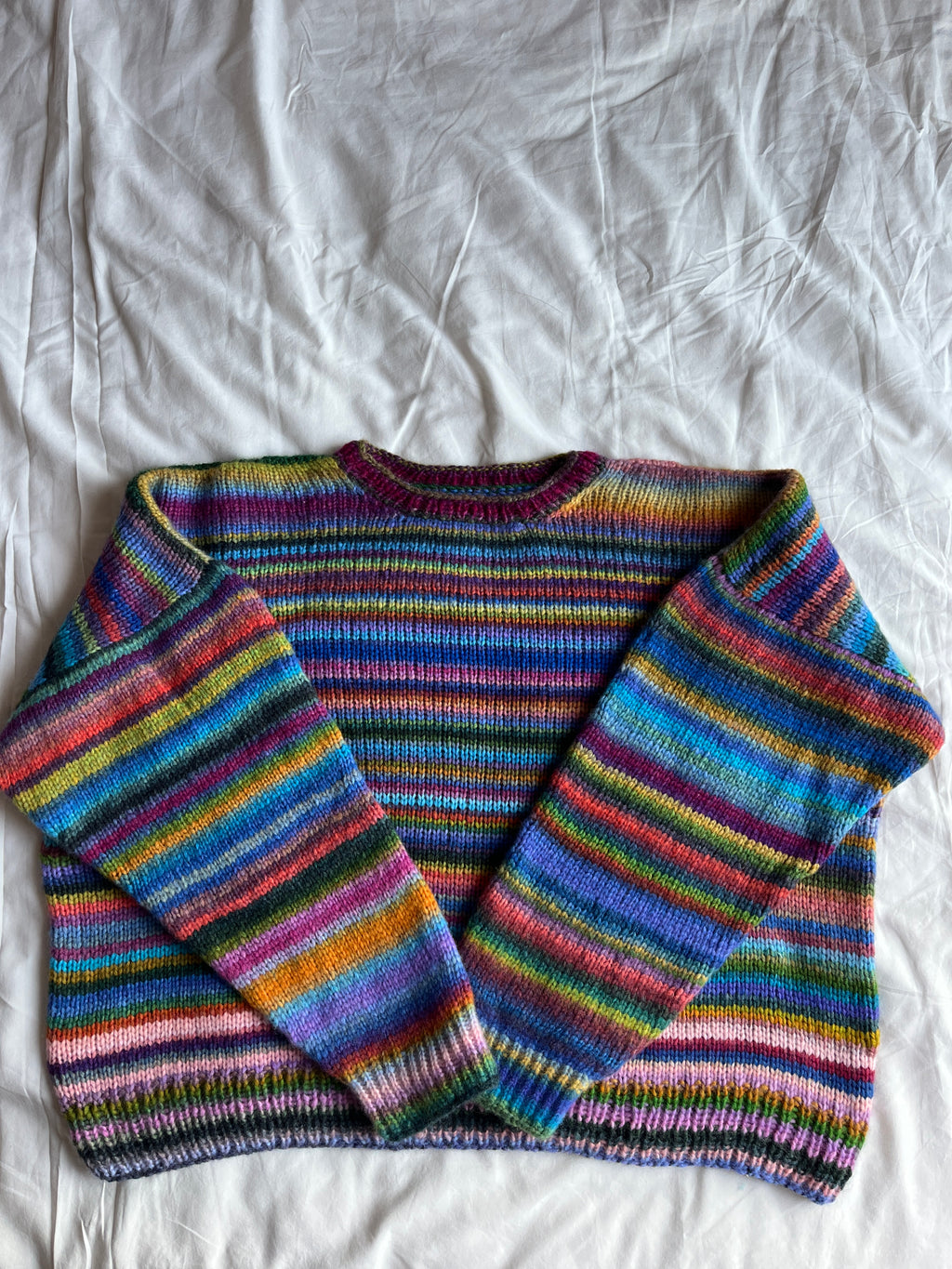 Pull en laine à rayure