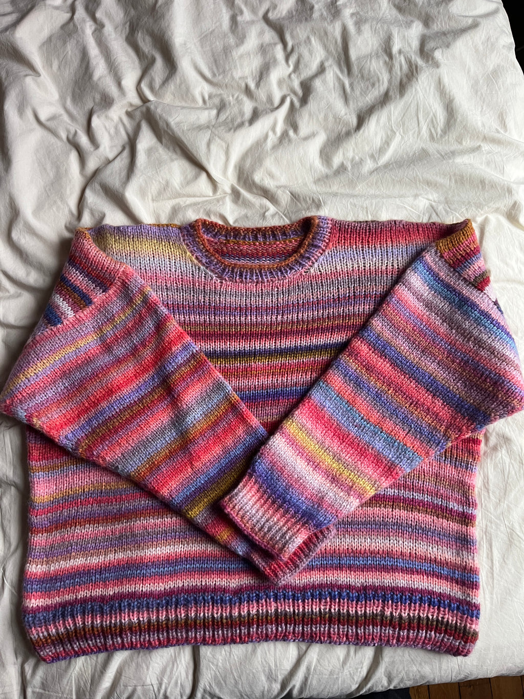 Pull en laine à rayure