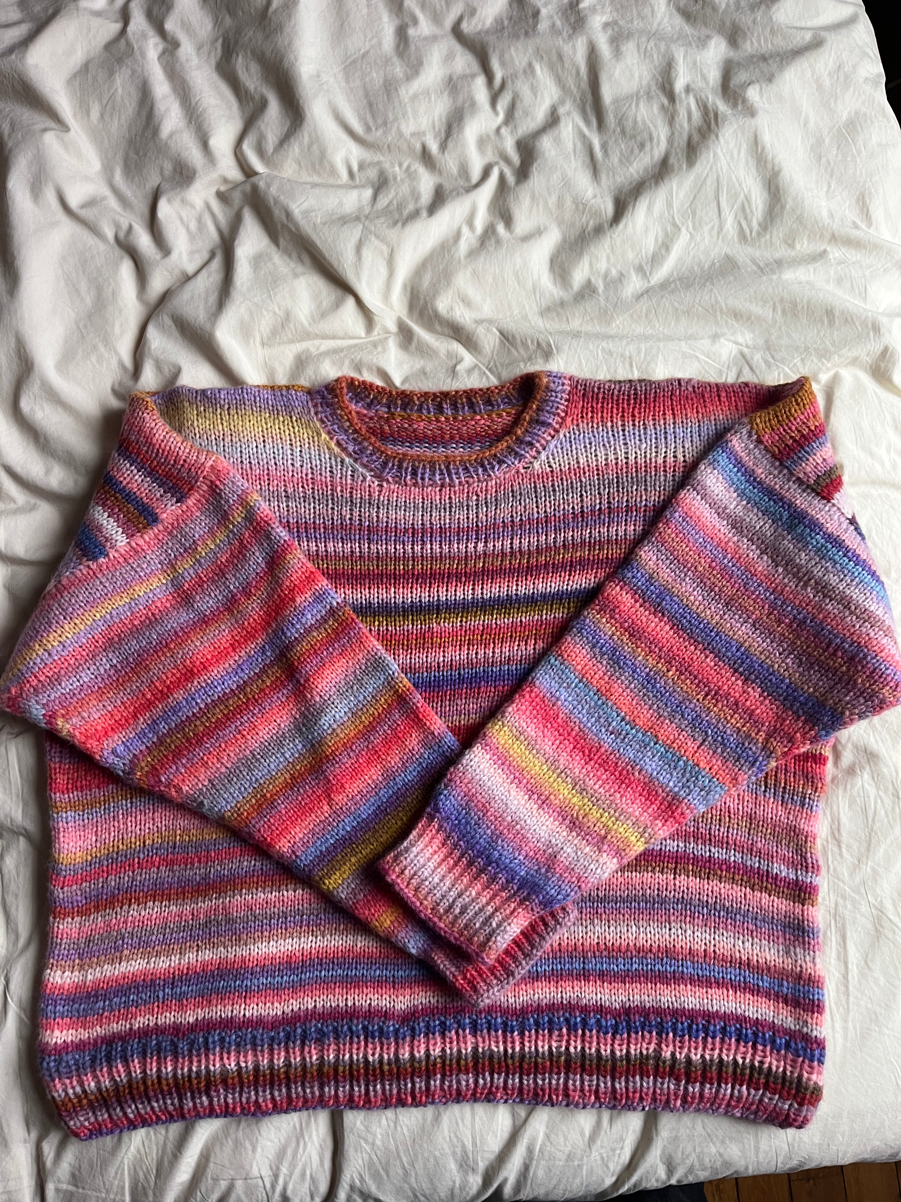 Pull en laine à rayure