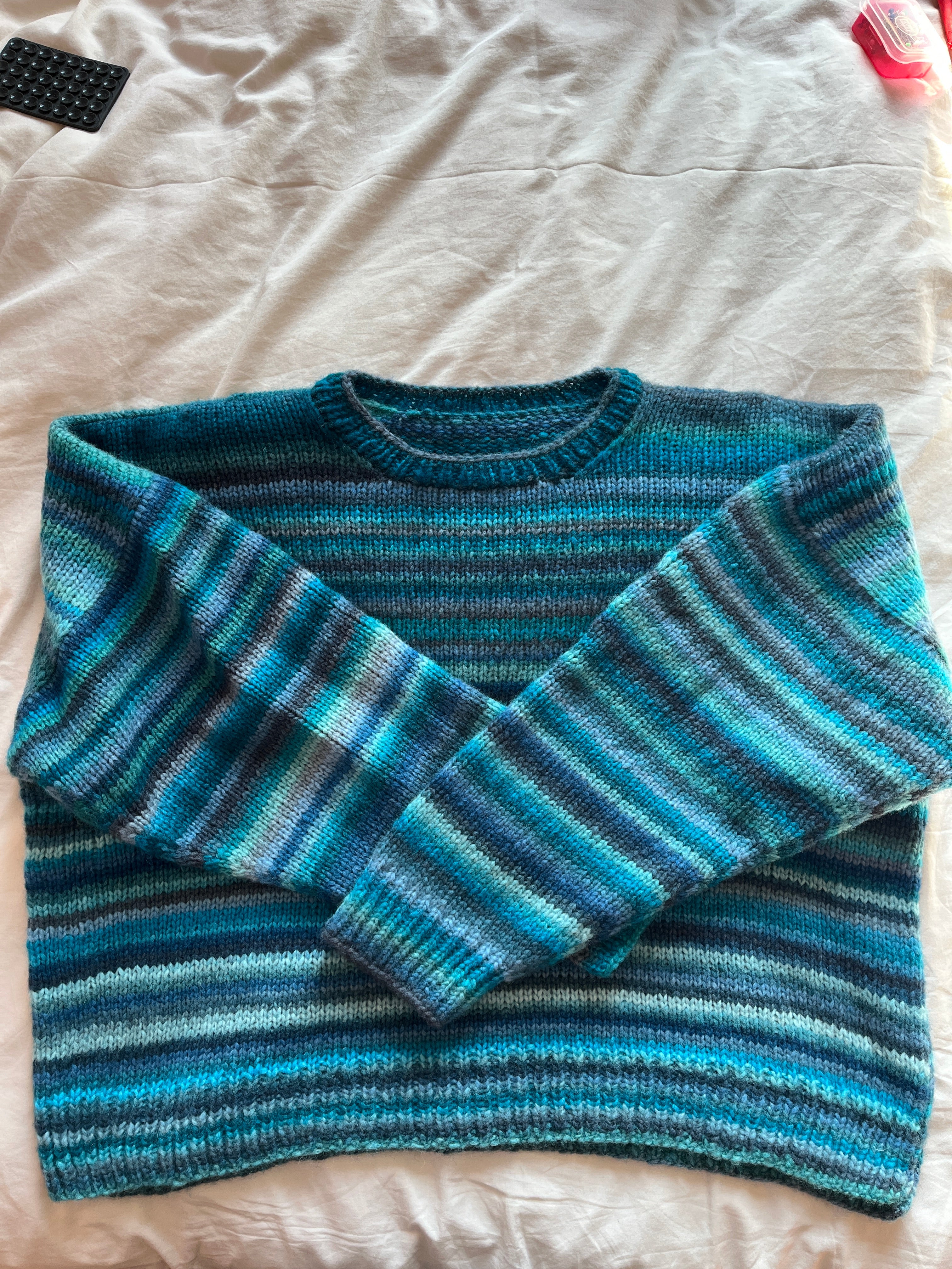 Pull en laine à rayure