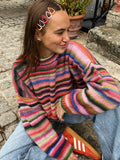 Pull en laine à rayure